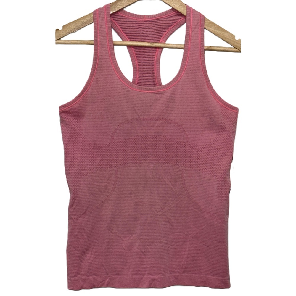 Womens Lululemon Swiftly Tech Pink Racerback Sleeveless Athletic Tank Top Size 6
